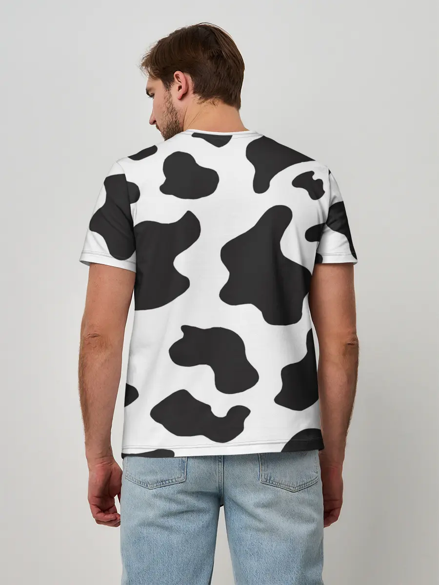 Мужская базовая футболка / COW PRINT