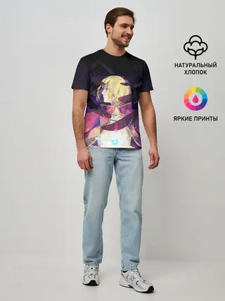 Мужская базовая футболка / Крылья Хаула