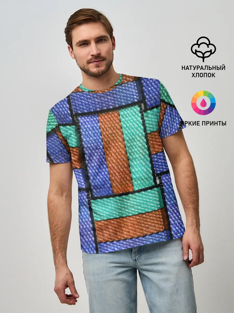 Мужская базовая футболка / Stripes