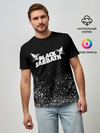 Мужская базовая футболка / Black Sabbath