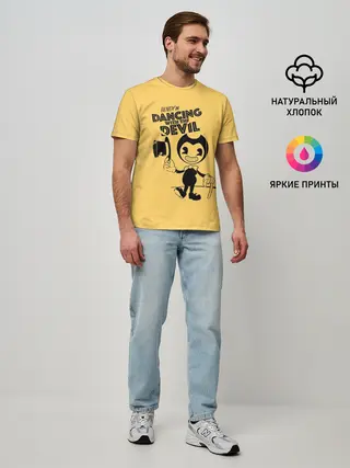 Мужская базовая футболка / Bendy And The Ink Machine