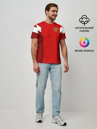 Мужская базовая футболка / Россия чемпионат мира 2018