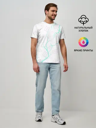 Мужская базовая футболка / BTS / БТС