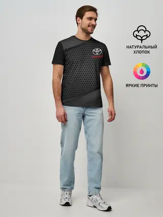 Мужская базовая футболка / TOYOTA / ТОЕТА