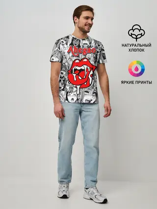 Мужская базовая футболка / Ahegao