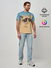Мужская базовая футболка / Grumpy cat ART