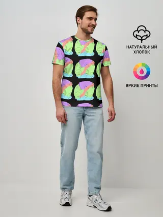 Мужская базовая футболка / Лица