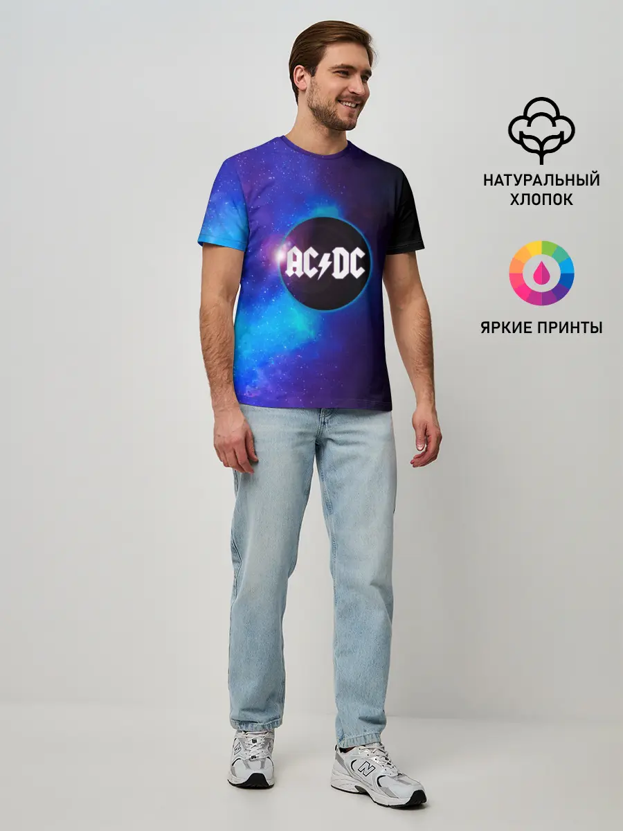 Мужская базовая футболка / ACDC