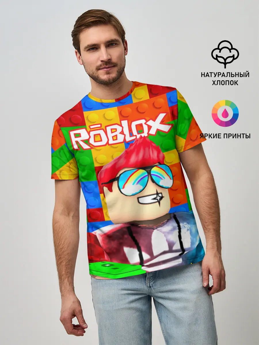 Мужская базовая футболка / ROBLOX [3]