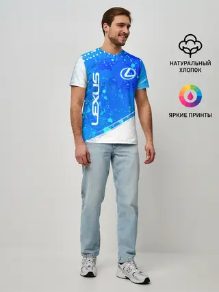Мужская базовая футболка / LEXUS / ЛЕКСУС