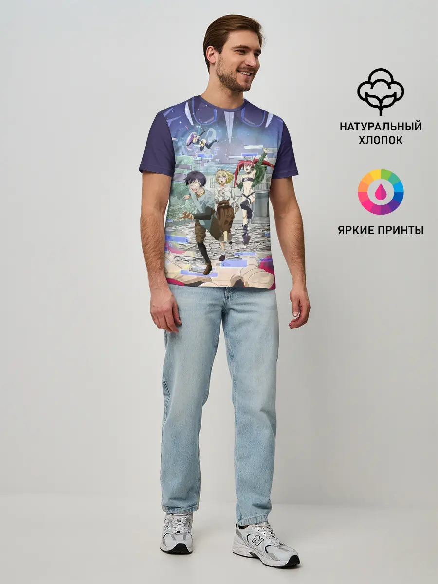 Мужская базовая футболка / Full Dive RPG Poster