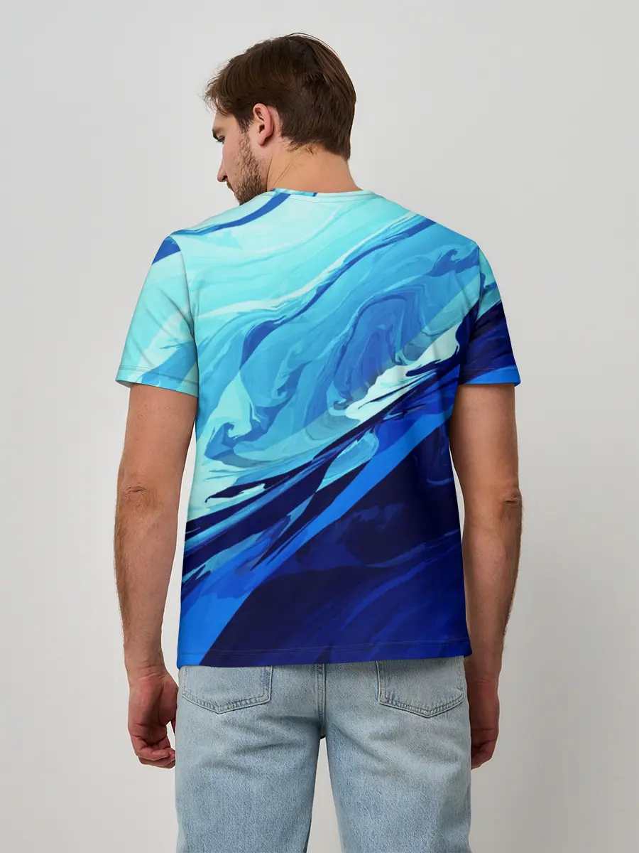 Мужская базовая футболка / Котик Ангелочек