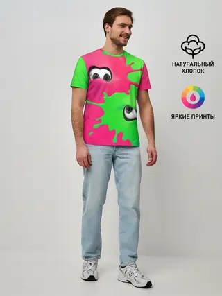 Мужская базовая футболка / Splatoon 2