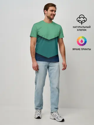 Мужская базовая футболка / Текстура бумаги