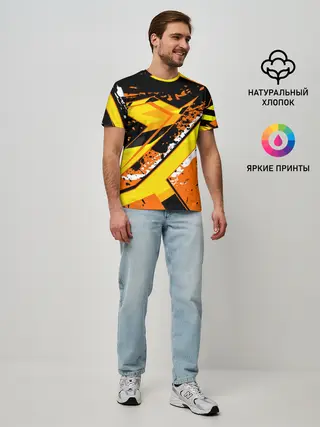 Мужская базовая футболка / orange cheeky rust