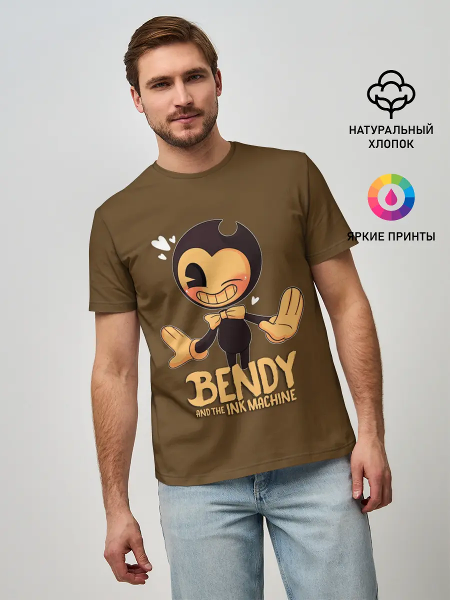 Мужская базовая футболка / Bendy And The Ink Machine