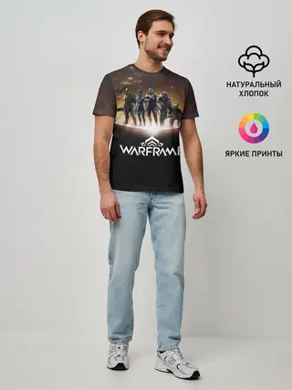 Мужская базовая футболка / WARFRAME Planet