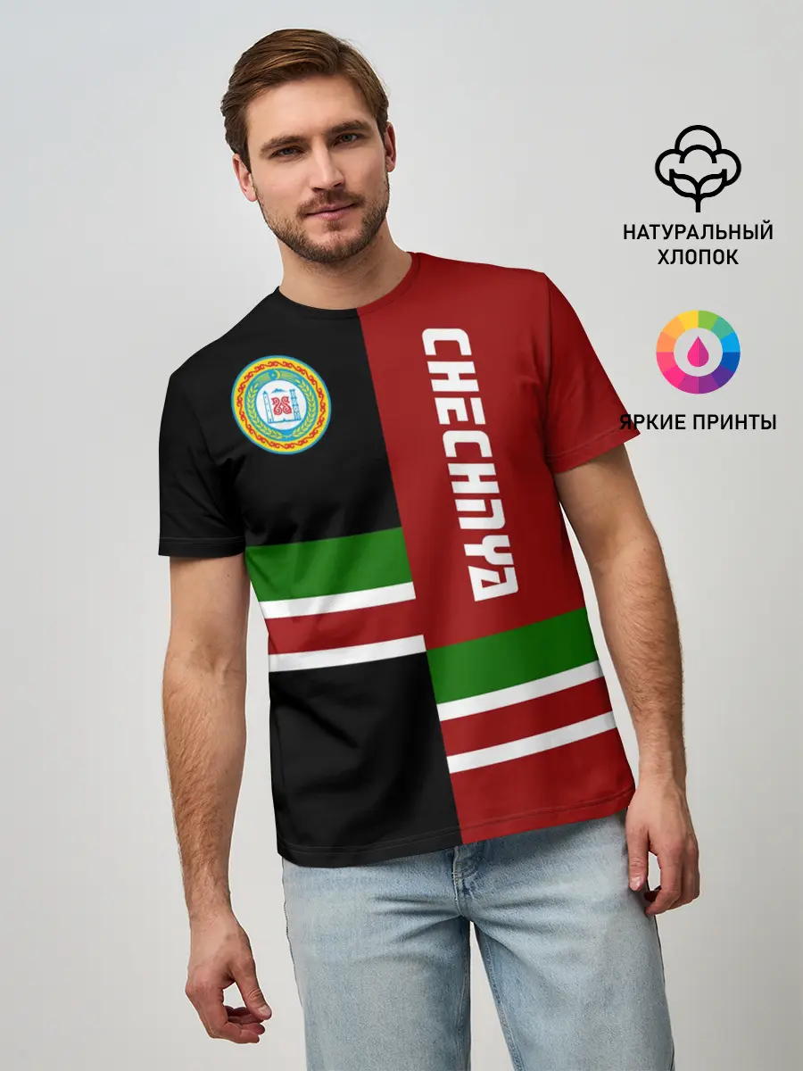 Мужская базовая футболка / CHECHNYA