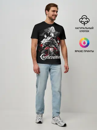 Мужская базовая футболка / Castlevania / Кастлвания