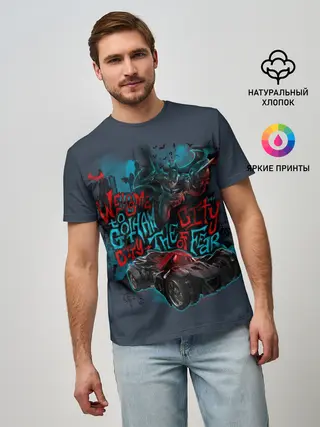 Мужская базовая футболка / Batman: Arkham Knight