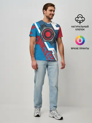 Мужская базовая футболка / Cyborg logo