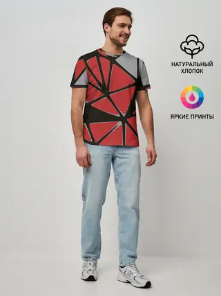 Мужская базовая футболка / Треугольники