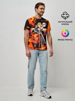 Мужская базовая футболка / КЛИНОК РАССЕКАЮЩИЙ ДЕМОНОВ