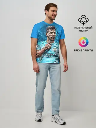 Мужская базовая футболка / Серхио Агуэро