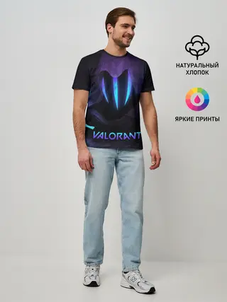 Мужская базовая футболка / VALORANT OMEN