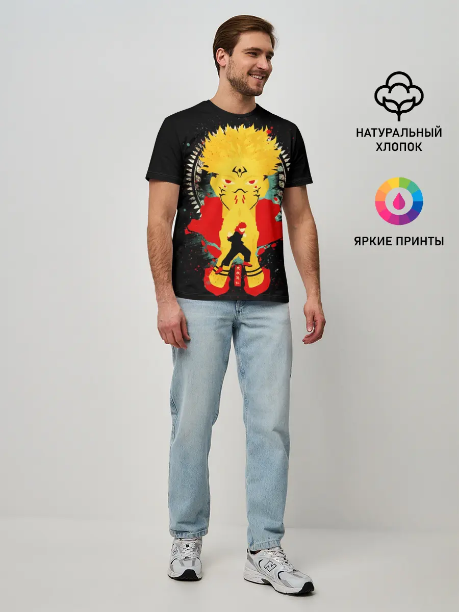 Мужская базовая футболка / Сукуна - Король проклятий, Jujutsu Kaisen