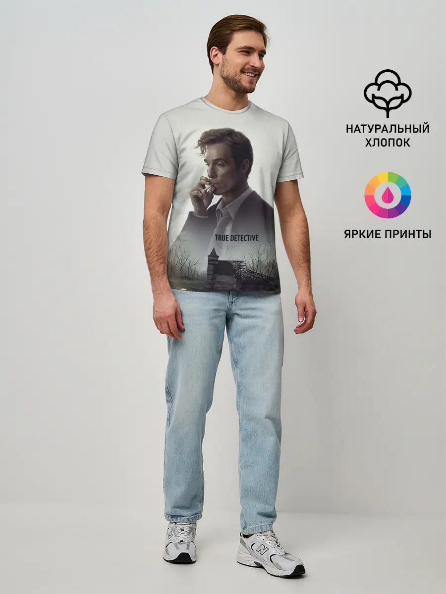 Мужская базовая футболка / True Detective
