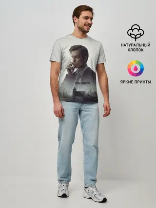 Мужская базовая футболка / True Detective