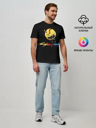 Мужская базовая футболка / Cyberpunk 2077