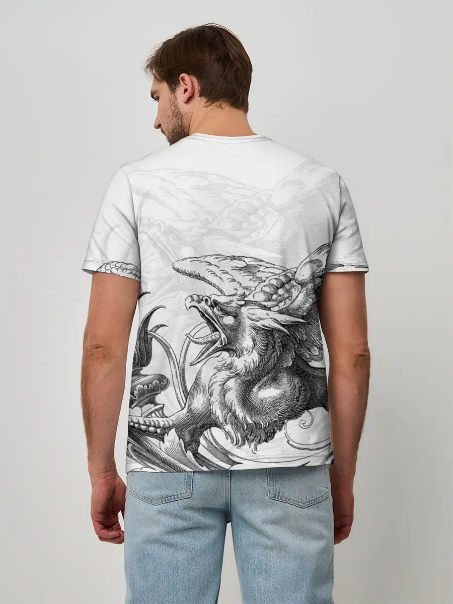 Мужская базовая футболка / Грифон