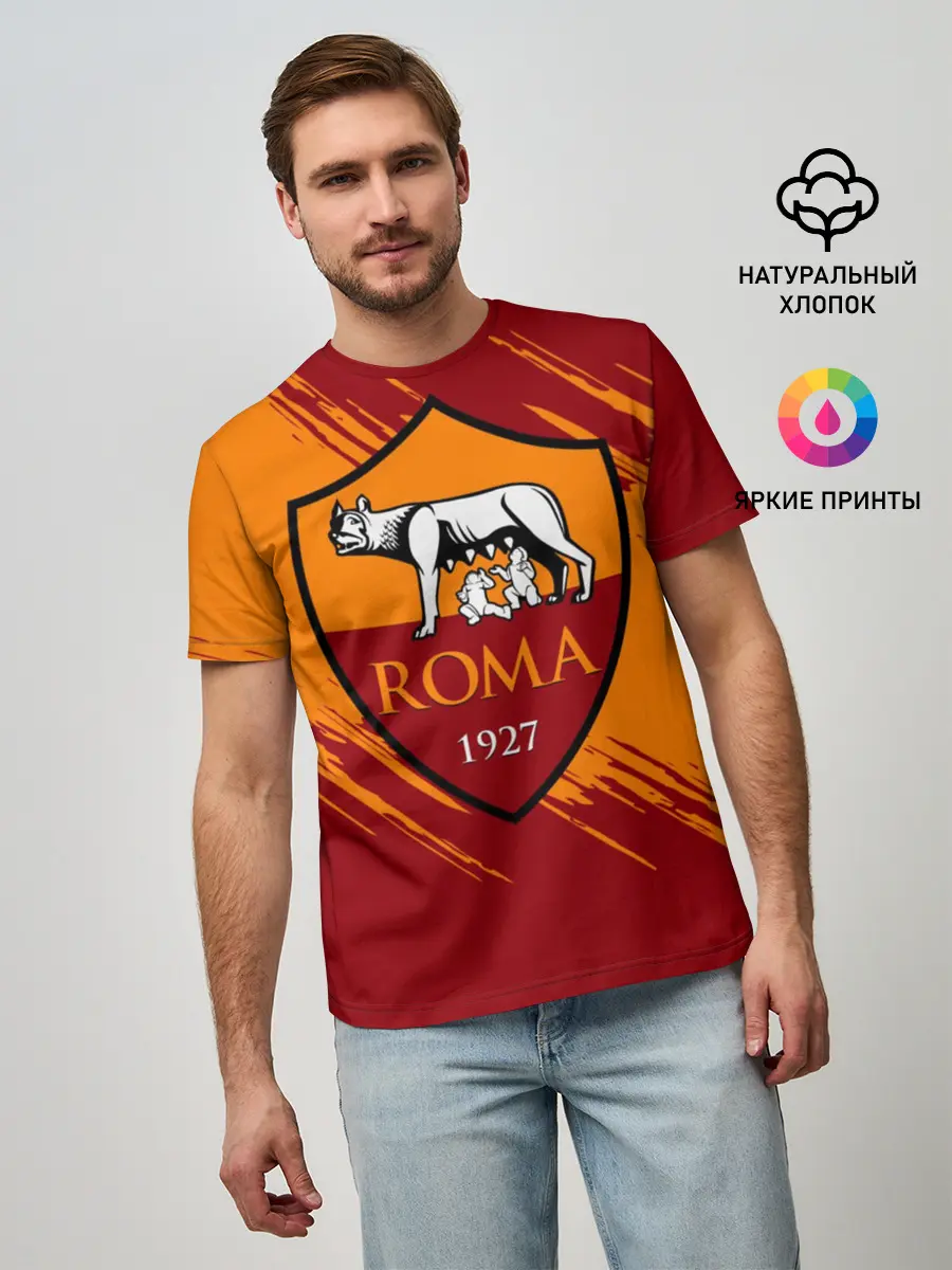 Мужская базовая футболка / Рома
