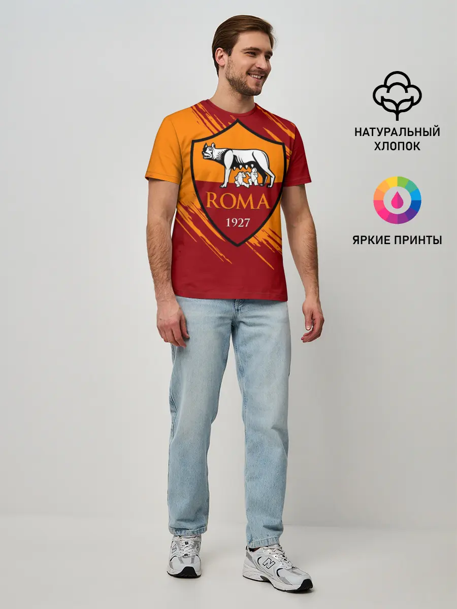 Мужская базовая футболка / Рома