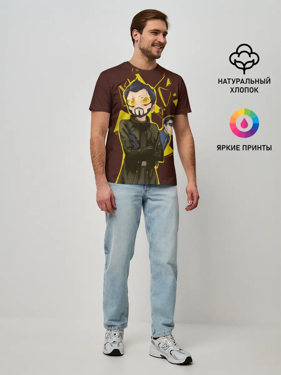 Мужская базовая футболка / Anime Adam Jensen