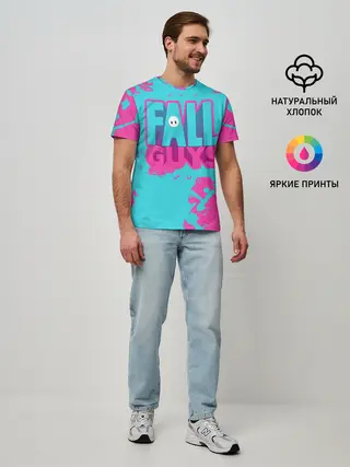 Мужская базовая футболка / Fall Guys: Ultimate Knockout