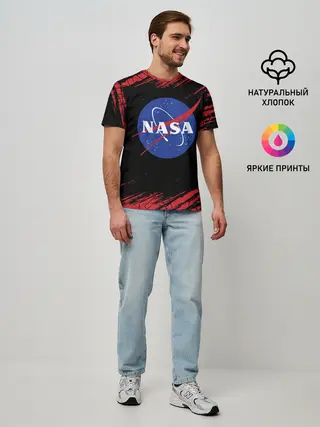 Мужская базовая футболка / NASA / НАСА