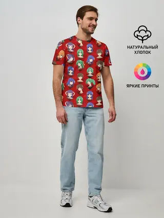 Мужская базовая футболка / Characters Higurashi no...