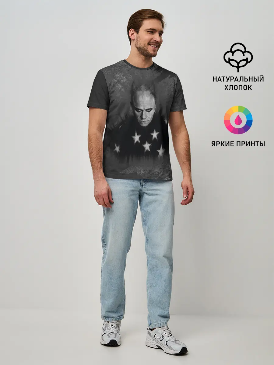 Мужская базовая футболка / Keith Charles Flint | Кит Флинт