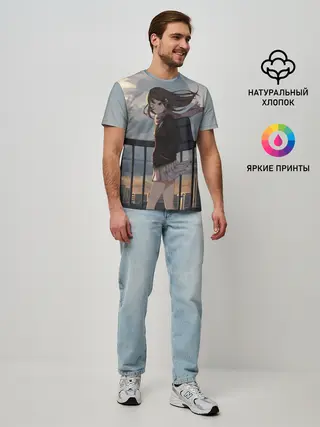 Мужская базовая футболка / IDOLMASTER. Rin Shibuya