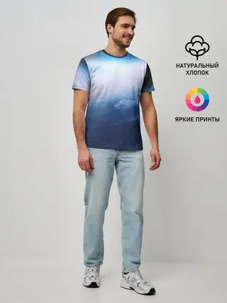 Мужская базовая футболка / Планета Земля