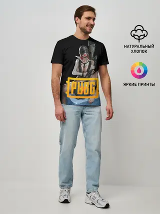 Мужская базовая футболка / PUBG | 18+