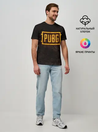 Мужская базовая футболка / PUBG | ПАБГ NEON