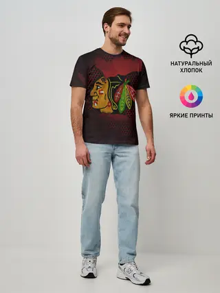 Мужская базовая футболка / CHICAGO NHL