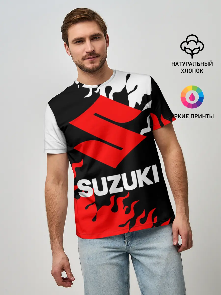 Мужская базовая футболка / SUZUKI