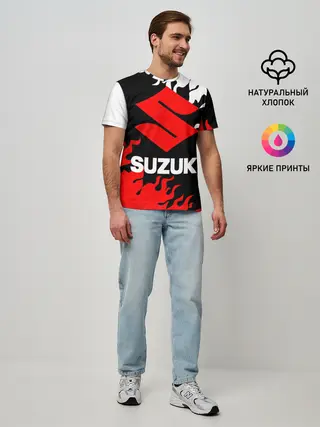 Мужская базовая футболка / SUZUKI