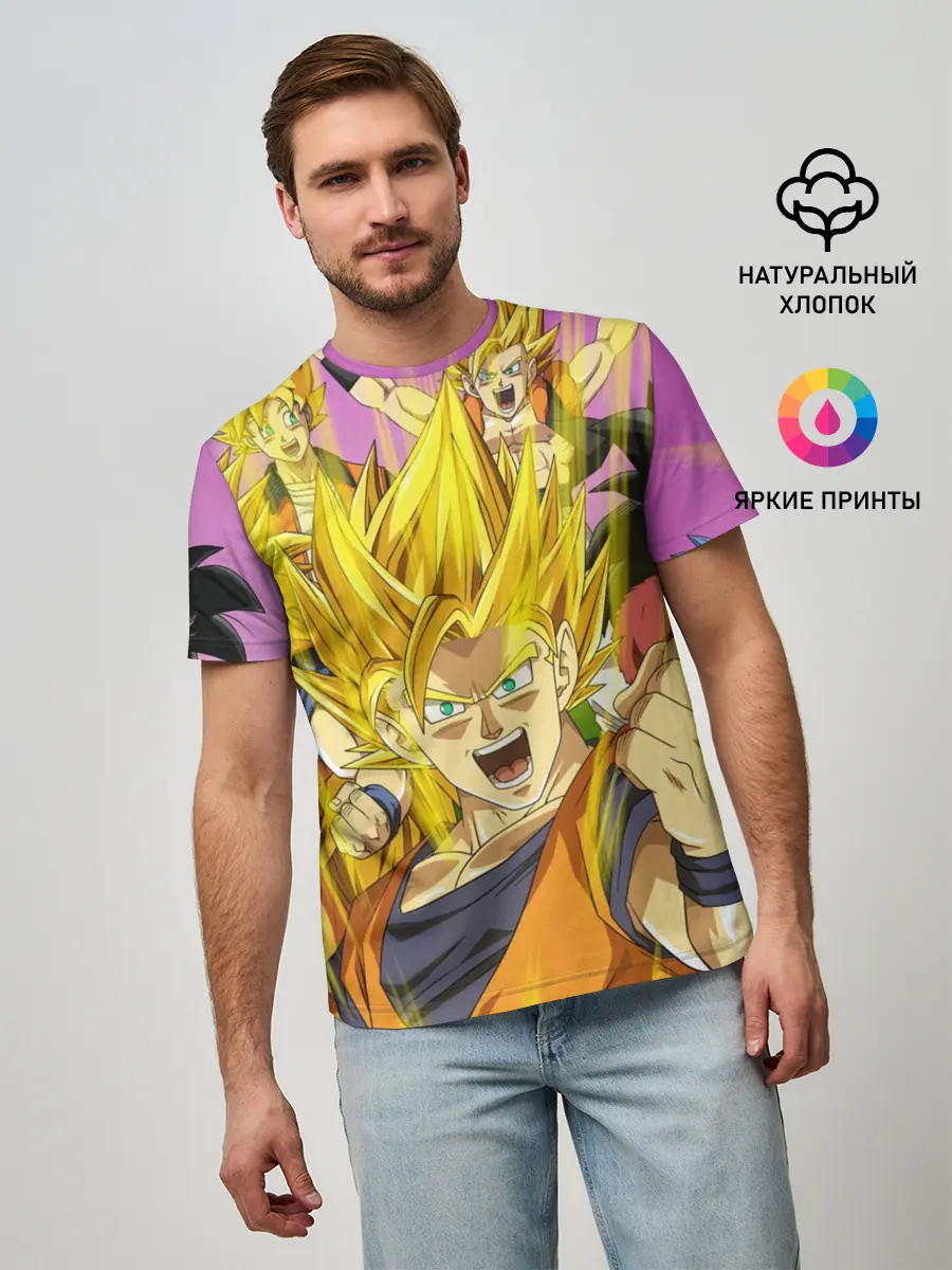 Мужская базовая футболка / Все герои Драгонболл