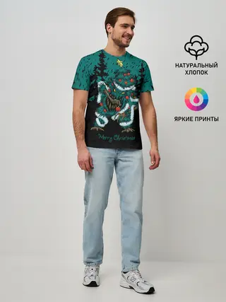 Мужская базовая футболка / Бесячья ёлка